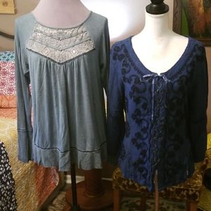 Two (2) Holy Clothing/Artesia Tops L
